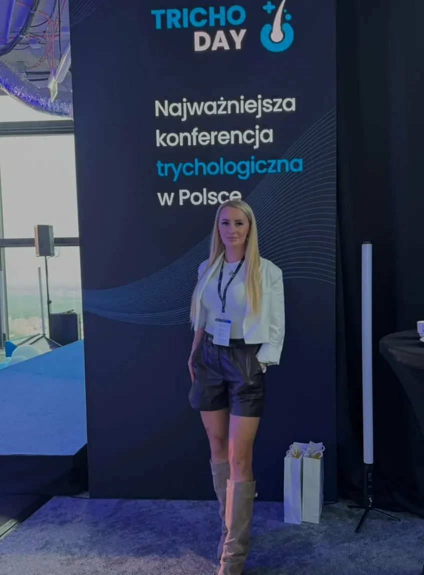 Kornelia Prorok na konferencji trychologicznej Tricho Day